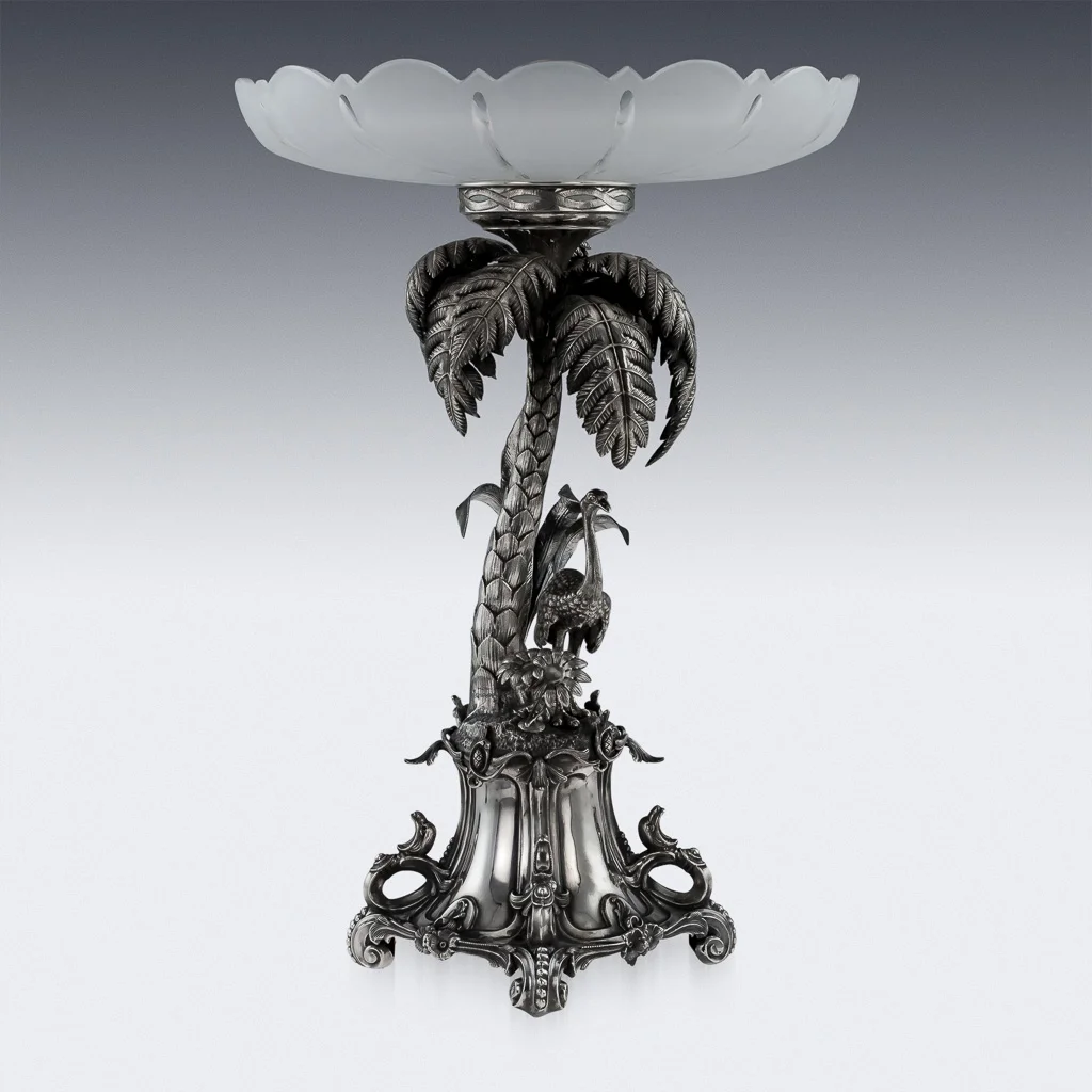 Pushkin Antiques - ANTIQUE 19thC RUSSIAN IMPORT SOLID SILVER IMPRESSIVE CENTERPIECE c.1880-04.jpg