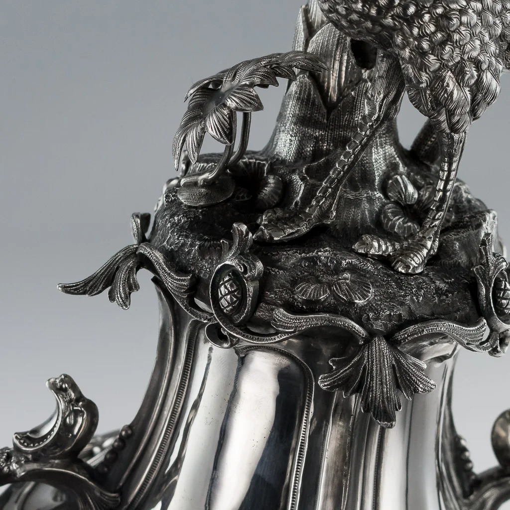 Pushkin Antiques - ANTIQUE 19thC RUSSIAN IMPORT SOLID SILVER IMPRESSIVE CENTERPIECE c.1880-18.jpg
