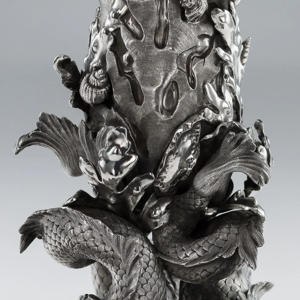 Pushkin Antiques - ANTIQUE 19thC VICTORIAN SOLID SILVER MONUMENTAL CENTREPIECE BOWL, LONDON c.1843-16.jpg