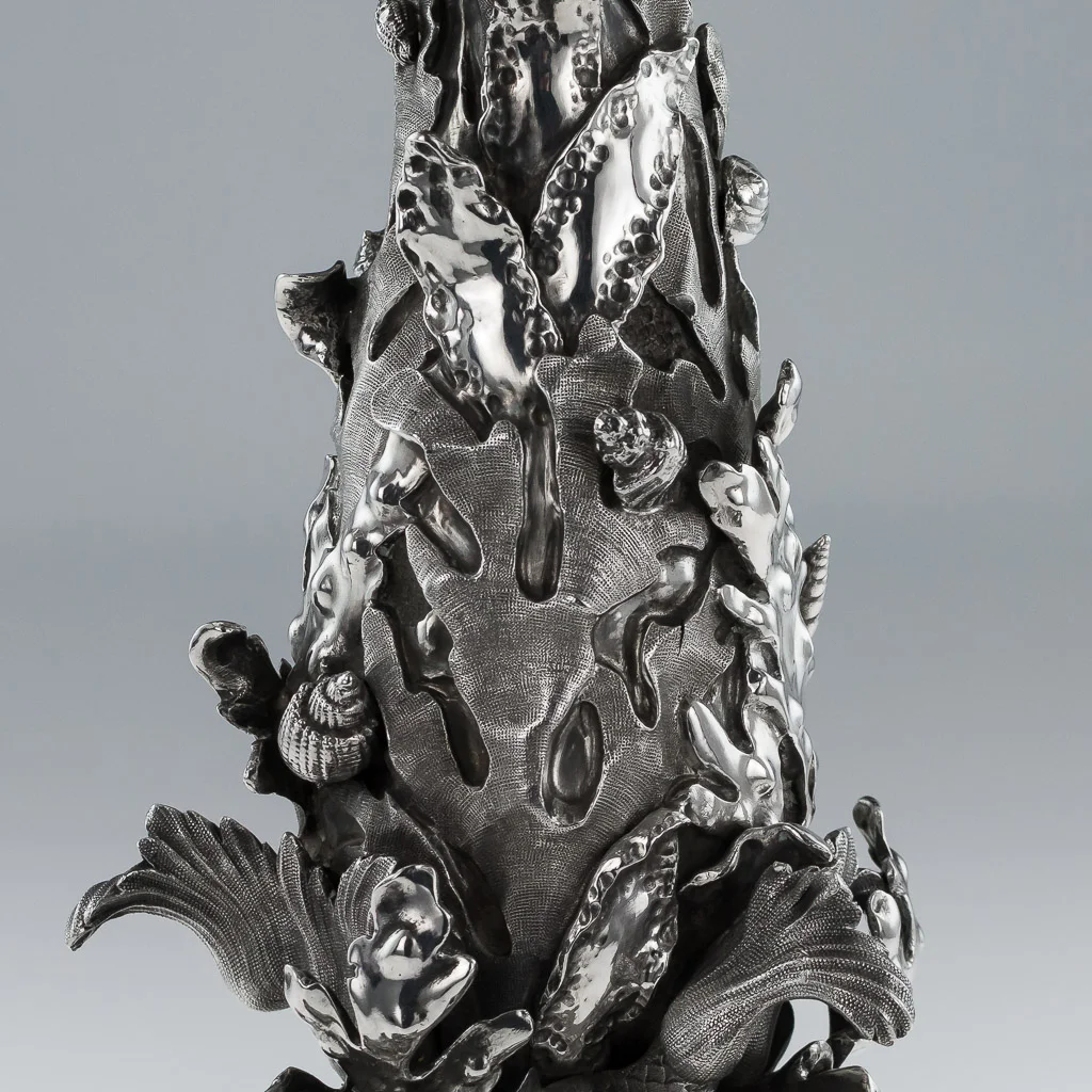 Pushkin Antiques - ANTIQUE 19thC VICTORIAN SOLID SILVER MONUMENTAL CENTREPIECE BOWL, LONDON c.1843-17.jpg