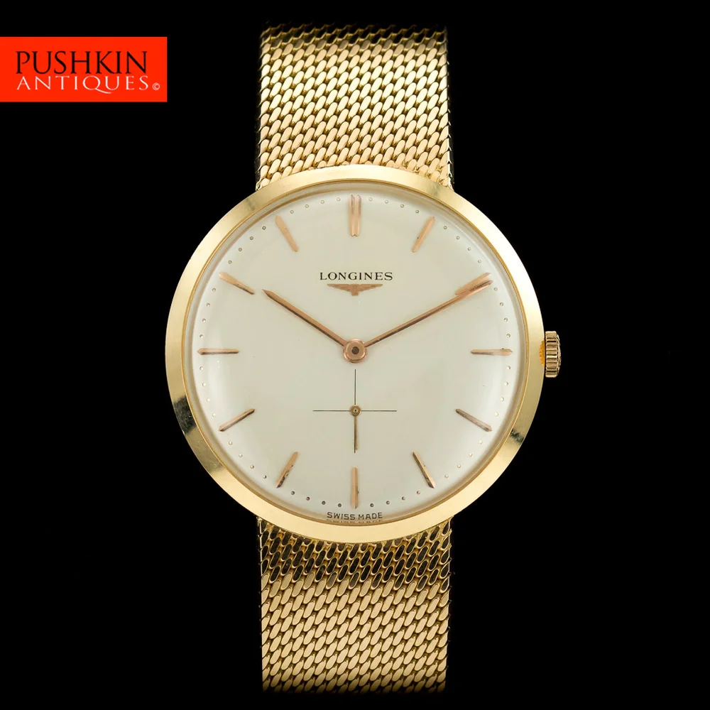 GENUINE LONGINES MECHANICAL HAND WINDING MOVEMENT 18K GOLD MEN'S