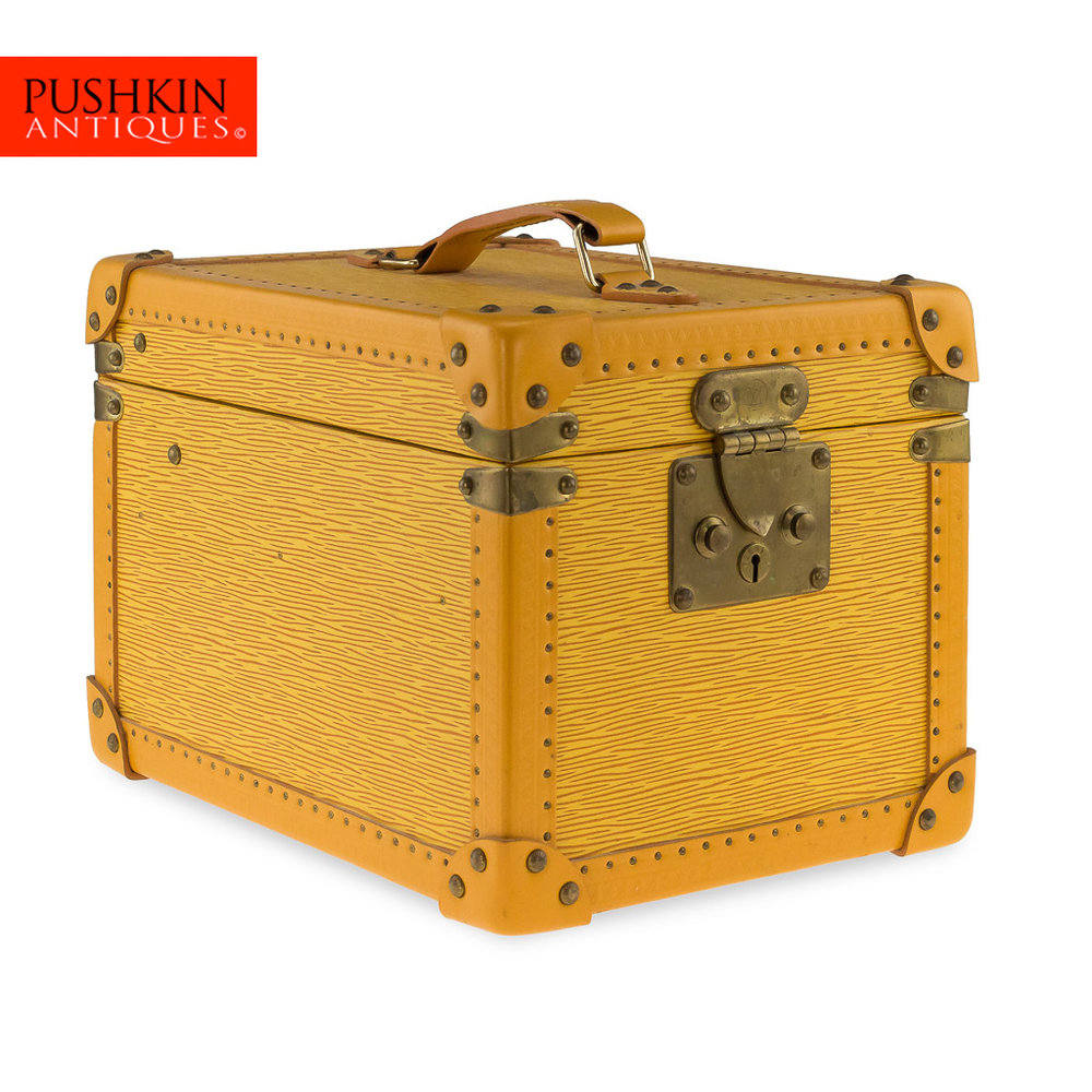 GENUINE LOUIS VUITTON YELLOW EPI LEATHER BEAUTY CASE BOX c.2000 — Pushkin  Antiques