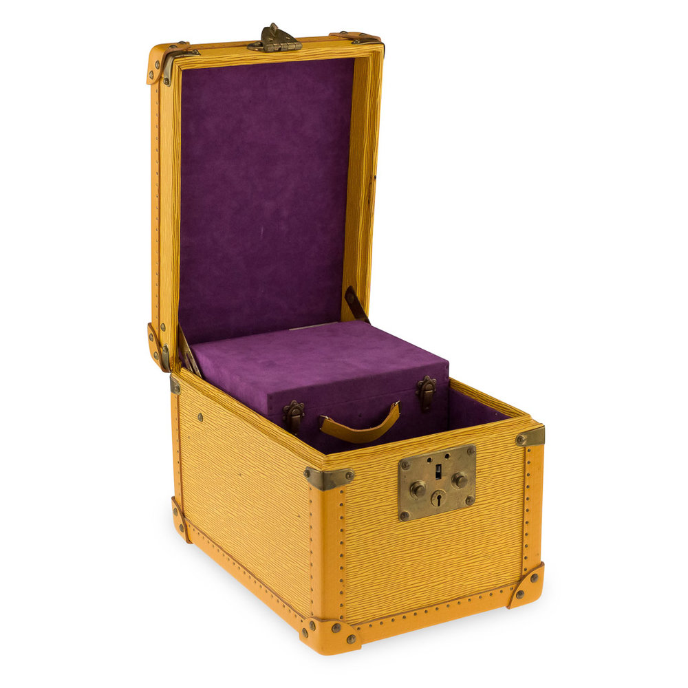 GENUINE LOUIS VUITTON YELLOW EPI LEATHER BEAUTY CASE BOX c.2000 — Pushkin  Antiques