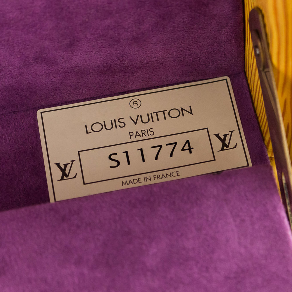 Louis Vuitton 2000s Yellow Vernis Square Case · INTO