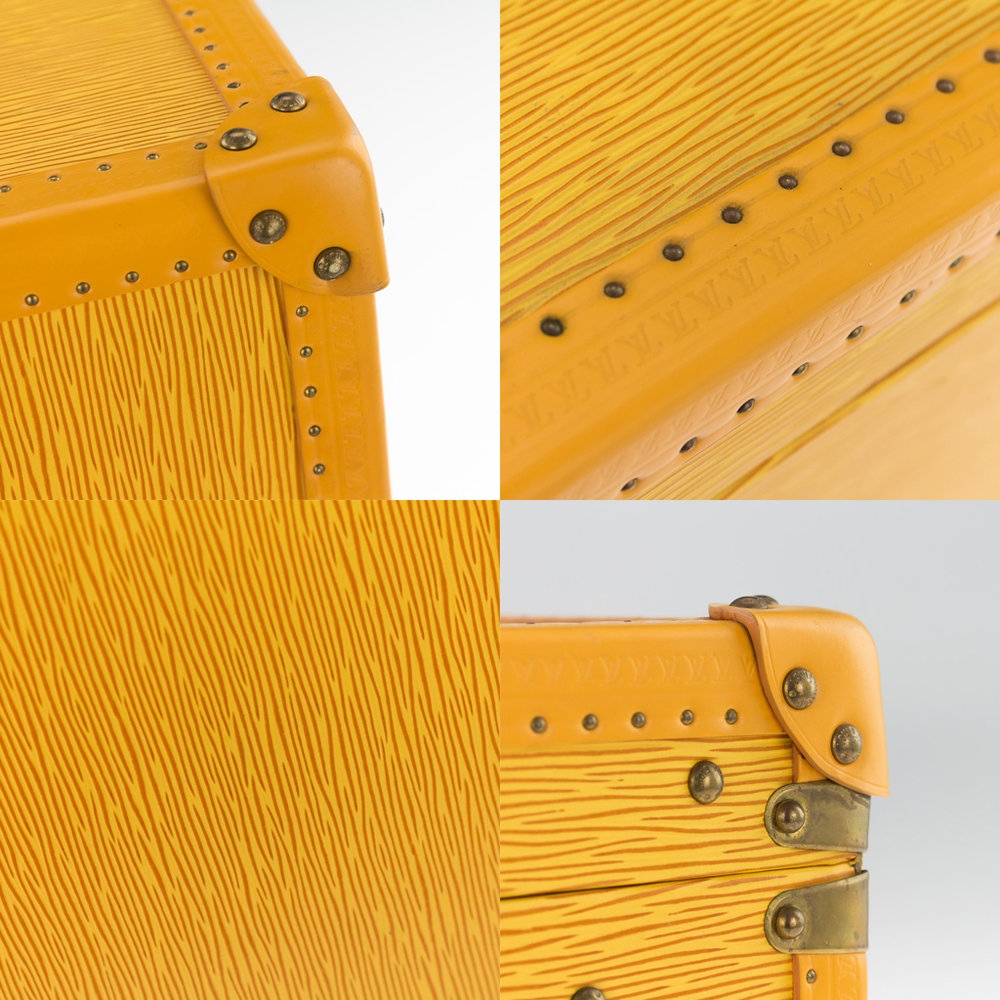 GENUINE LOUIS VUITTON YELLOW EPI LEATHER BEAUTY CASE BOX c.2000