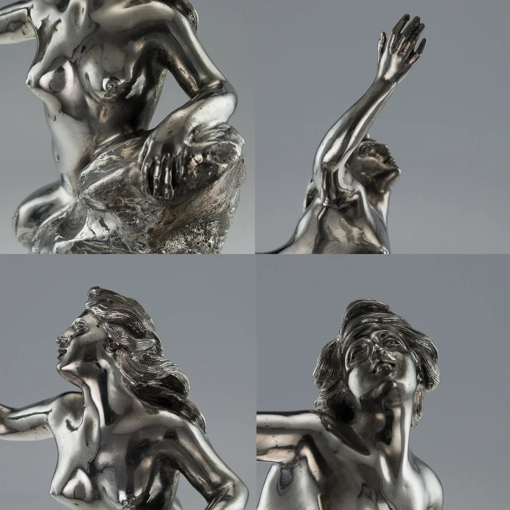 Pushkin Antiques - ANTIQUE 20thC ITALIAN EUGENIO AVOLIO SOLID SILVER SCULPTURES, NAPLES c.1930-14.jpg
