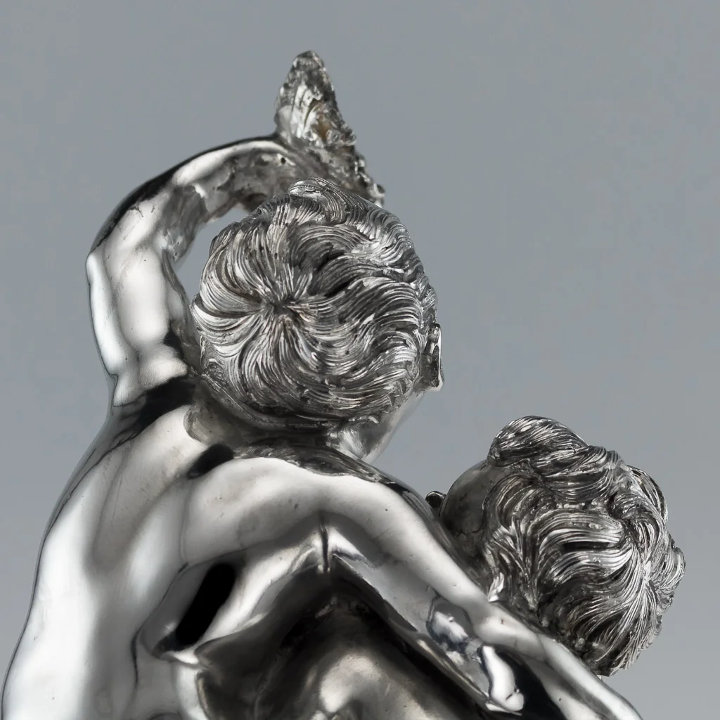 Pushkin Antiques - ANTIQUE 20thC ITALIAN EUGENIO AVOLIO SOLID SILVER SCULPTURES, NAPLES c.1930-13.jpg