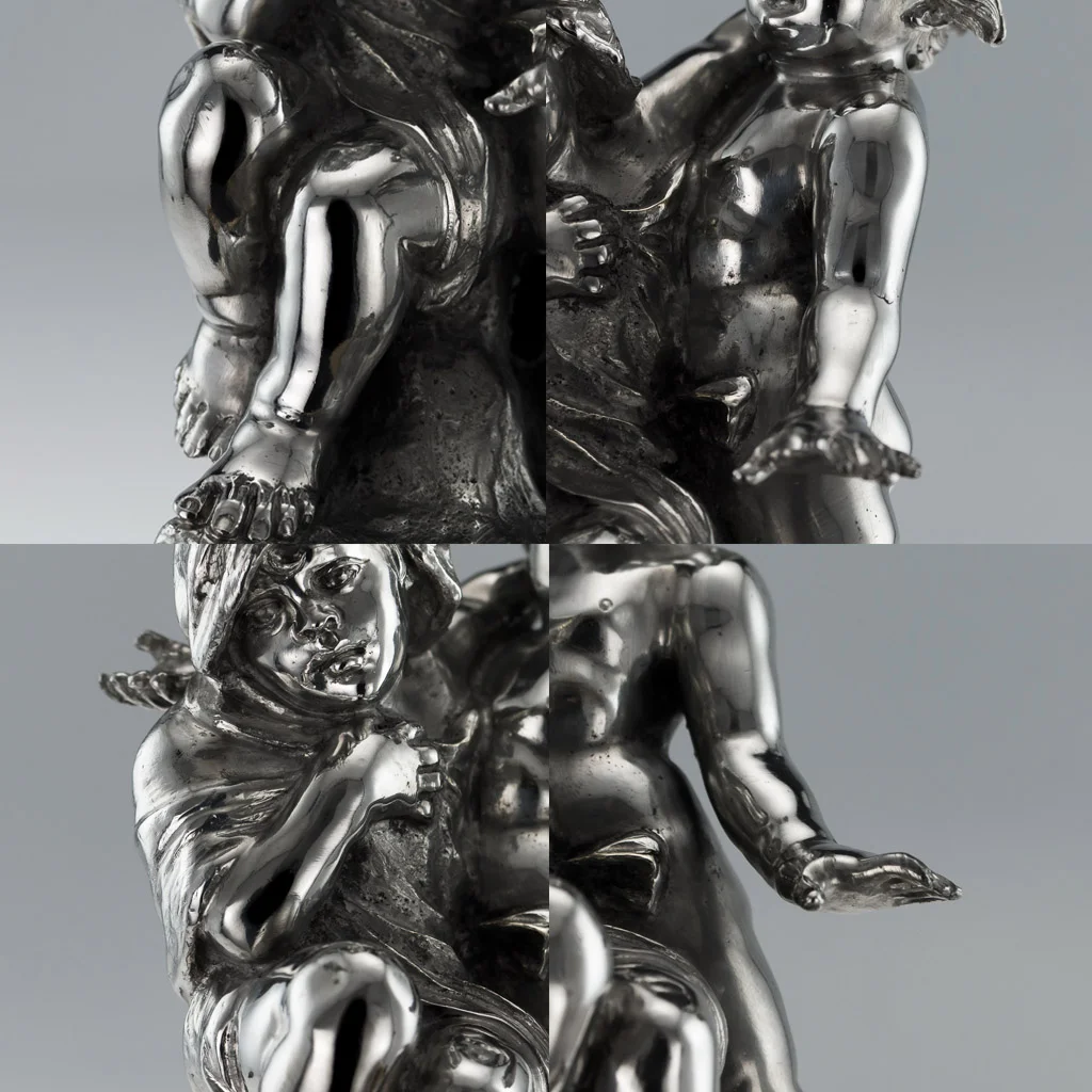 Pushkin Antiques - ANTIQUE 20thC ITALIAN EUGENIO AVOLIO SOLID SILVER SCULPTURES, NAPLES c.1930-17.jpg