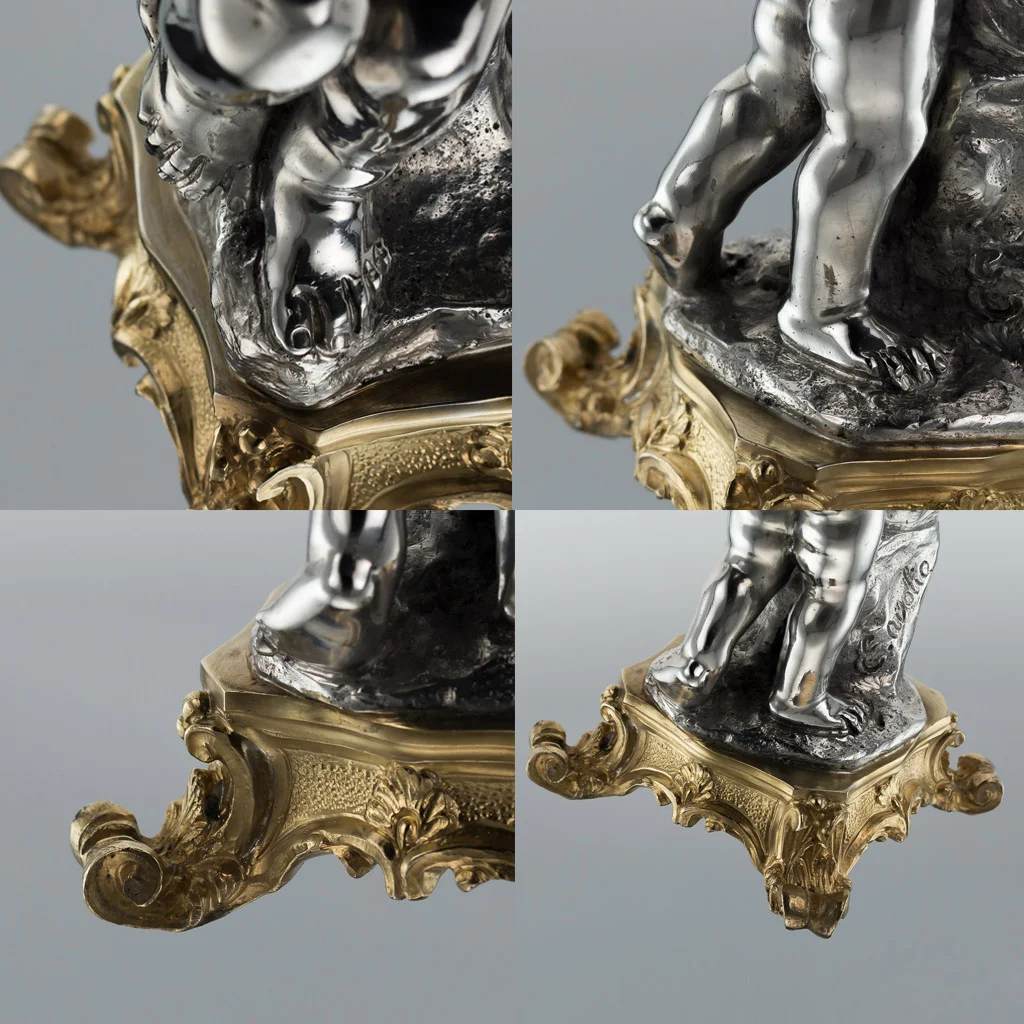 Pushkin Antiques - ANTIQUE 20thC ITALIAN EUGENIO AVOLIO SOLID SILVER SCULPTURES, NAPLES c.1930-19.jpg
