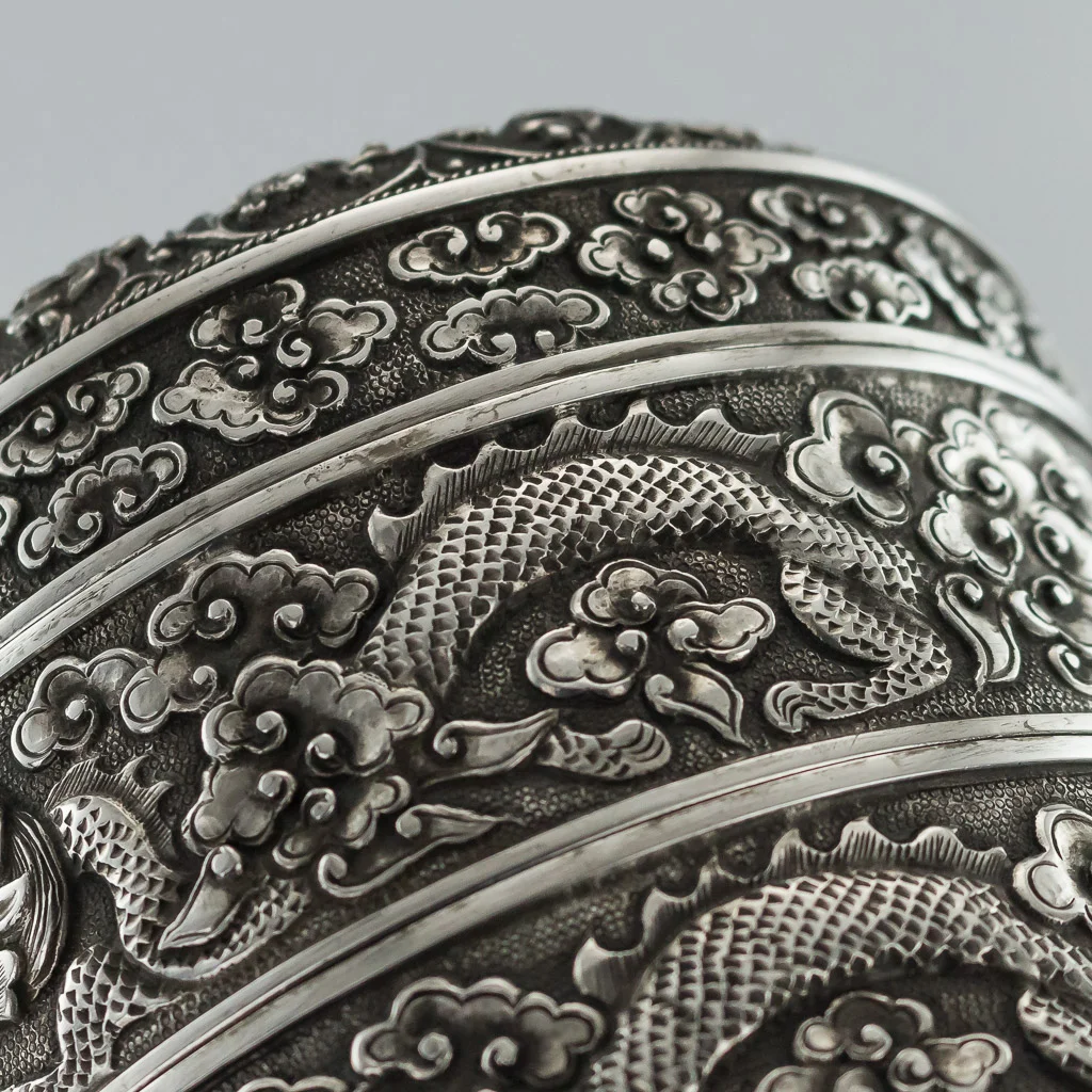 Pushkin Antiques - ANTIQUE 19thC RARE CHINESE SOLID SILVER DOUBLE BOX, H.T, HANOI c.1890 - 17.jpg