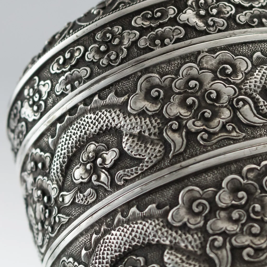 Pushkin Antiques - ANTIQUE 19thC RARE CHINESE SOLID SILVER DOUBLE BOX, H.T, HANOI c.1890 - 18.jpg