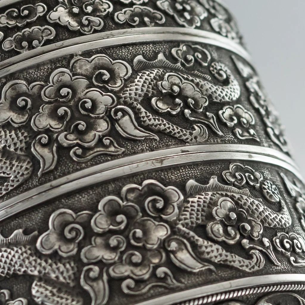 Pushkin Antiques - ANTIQUE 19thC RARE CHINESE SOLID SILVER DOUBLE BOX, H.T, HANOI c.1890 - 19.jpg