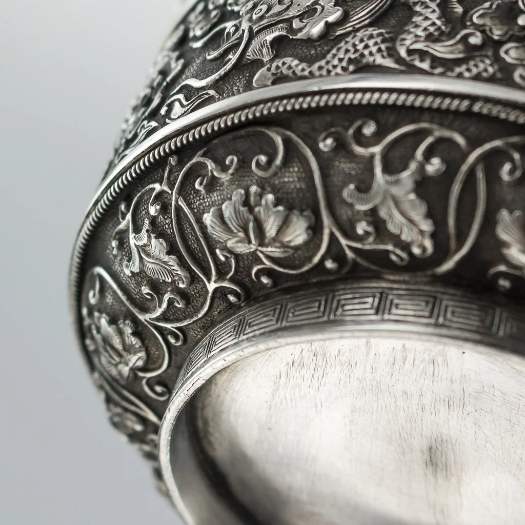 Pushkin Antiques - ANTIQUE 19thC RARE CHINESE SOLID SILVER DOUBLE BOX, H.T, HANOI c.1890 - 21.jpg