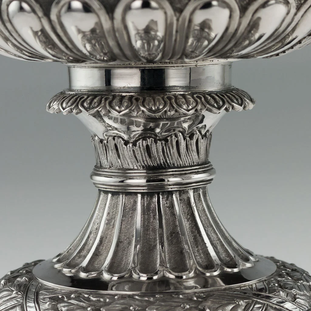 Pushkin Antiques - ANTIQUE 19TH CENTURY GEORGIAN EXCEPTIONALLY RARE SOLID SILVER HOT WATER URN : SAMOVAR, HENNELL c.1821 - 22.jpg