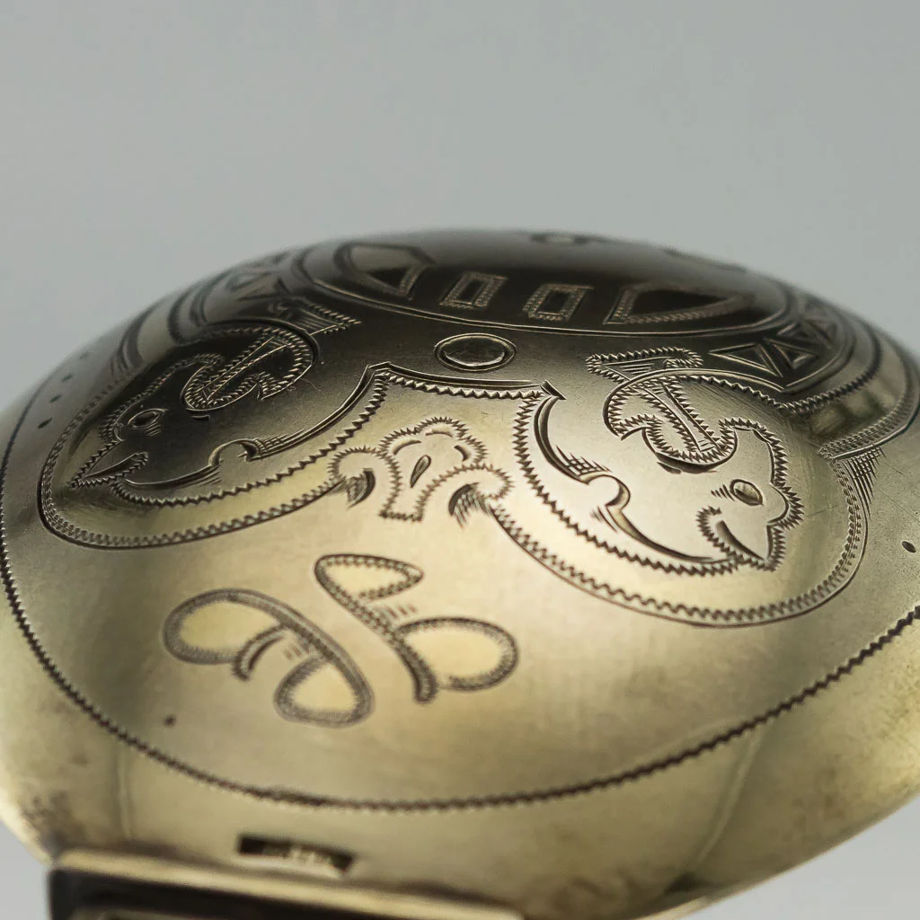 Pushkin Antiques - ANTIQUE 19thC NORWEGIAN SOLID SILVER & PLIQUE A JOUR ENAMEL SPOON c.1880 - 07.jpg