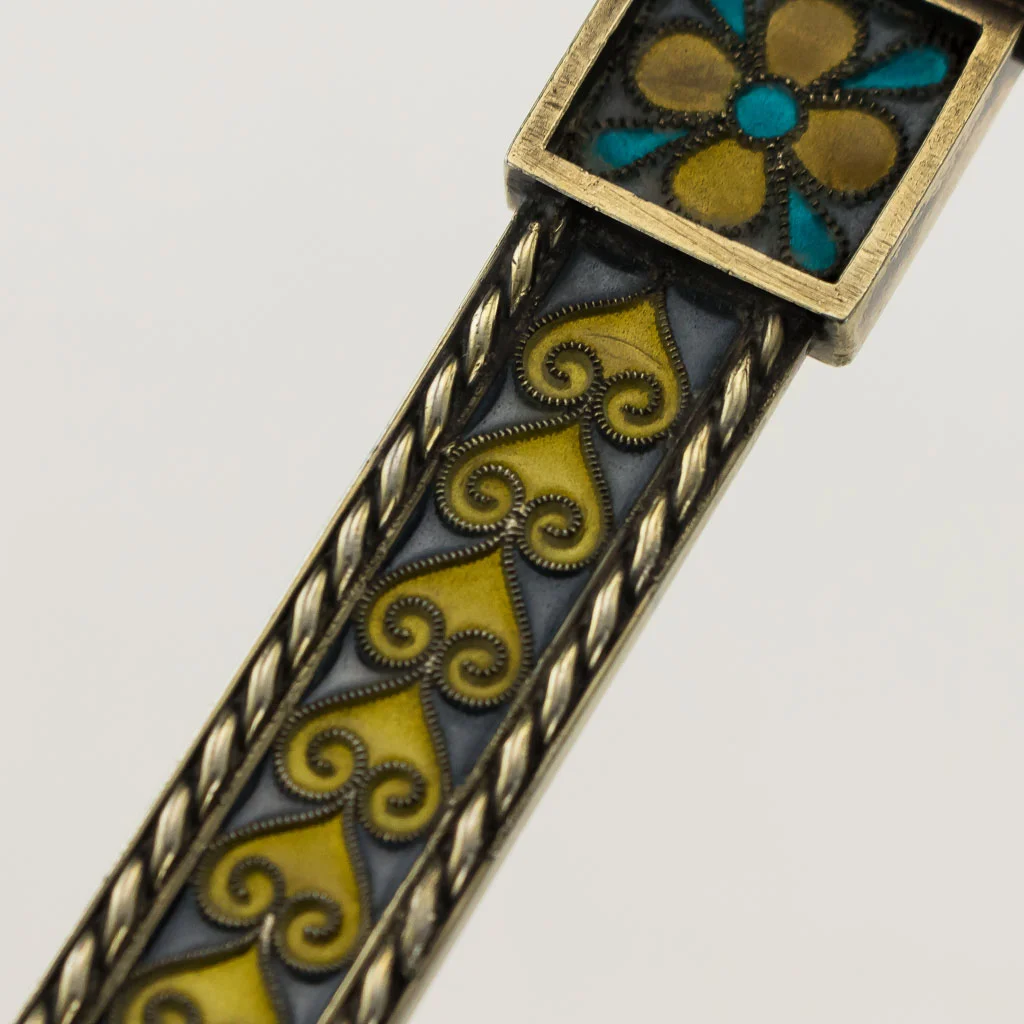 Pushkin Antiques - ANTIQUE 19thC NORWEGIAN SOLID SILVER & PLIQUE A JOUR ENAMEL SPOON c.1880 - 13.jpg