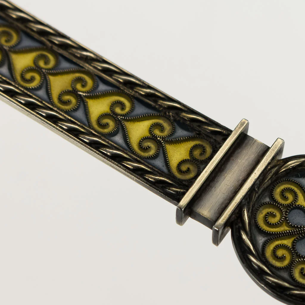 Pushkin Antiques - ANTIQUE 19thC NORWEGIAN SOLID SILVER & PLIQUE A JOUR ENAMEL SPOON c.1880 - 15.jpg