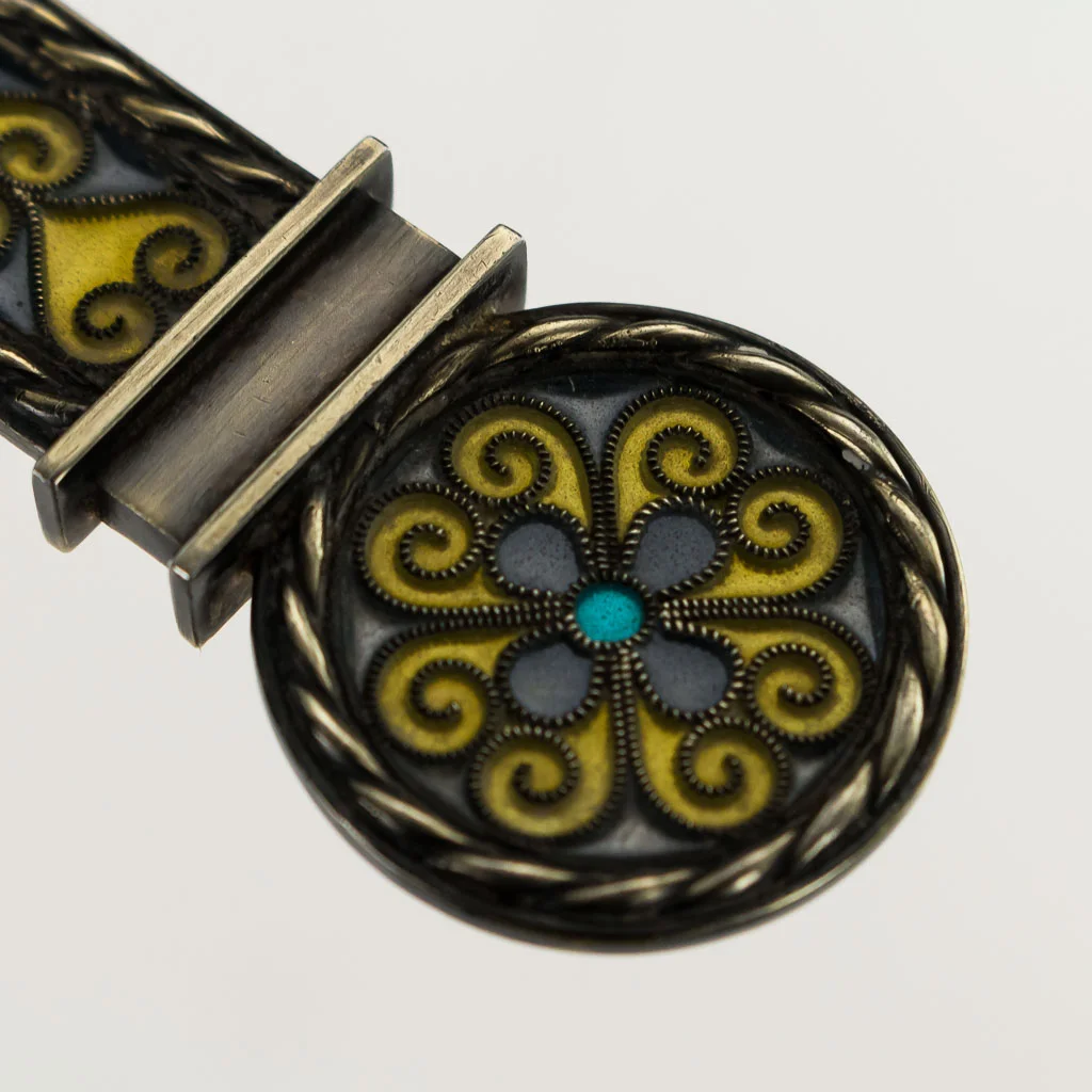 Pushkin Antiques - ANTIQUE 19thC NORWEGIAN SOLID SILVER & PLIQUE A JOUR ENAMEL SPOON c.1880 - 16.jpg
