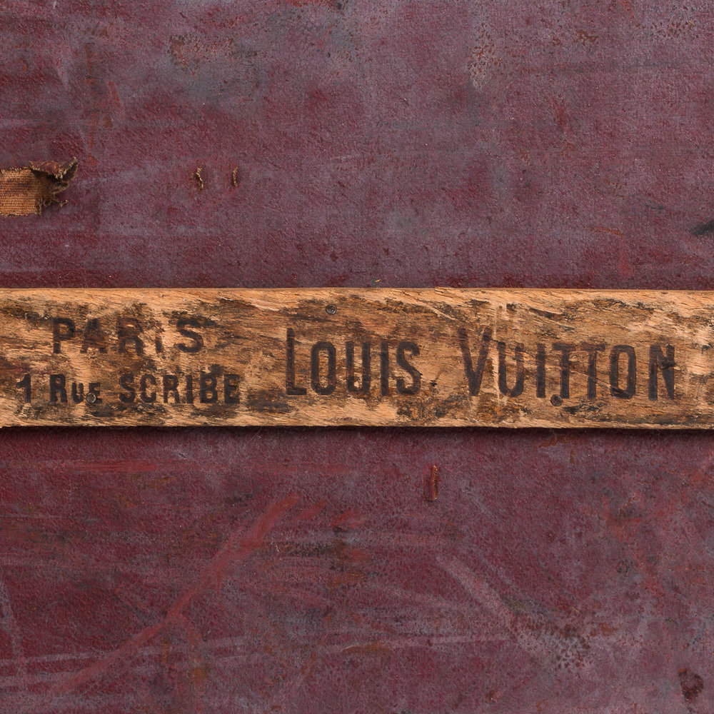EXTREMELY RARE 20thC ALUMINIUM BOUND MAIL LOUIS VUITTON TRUNK, FRANCE, c.  1888 — Pushkin Antiques