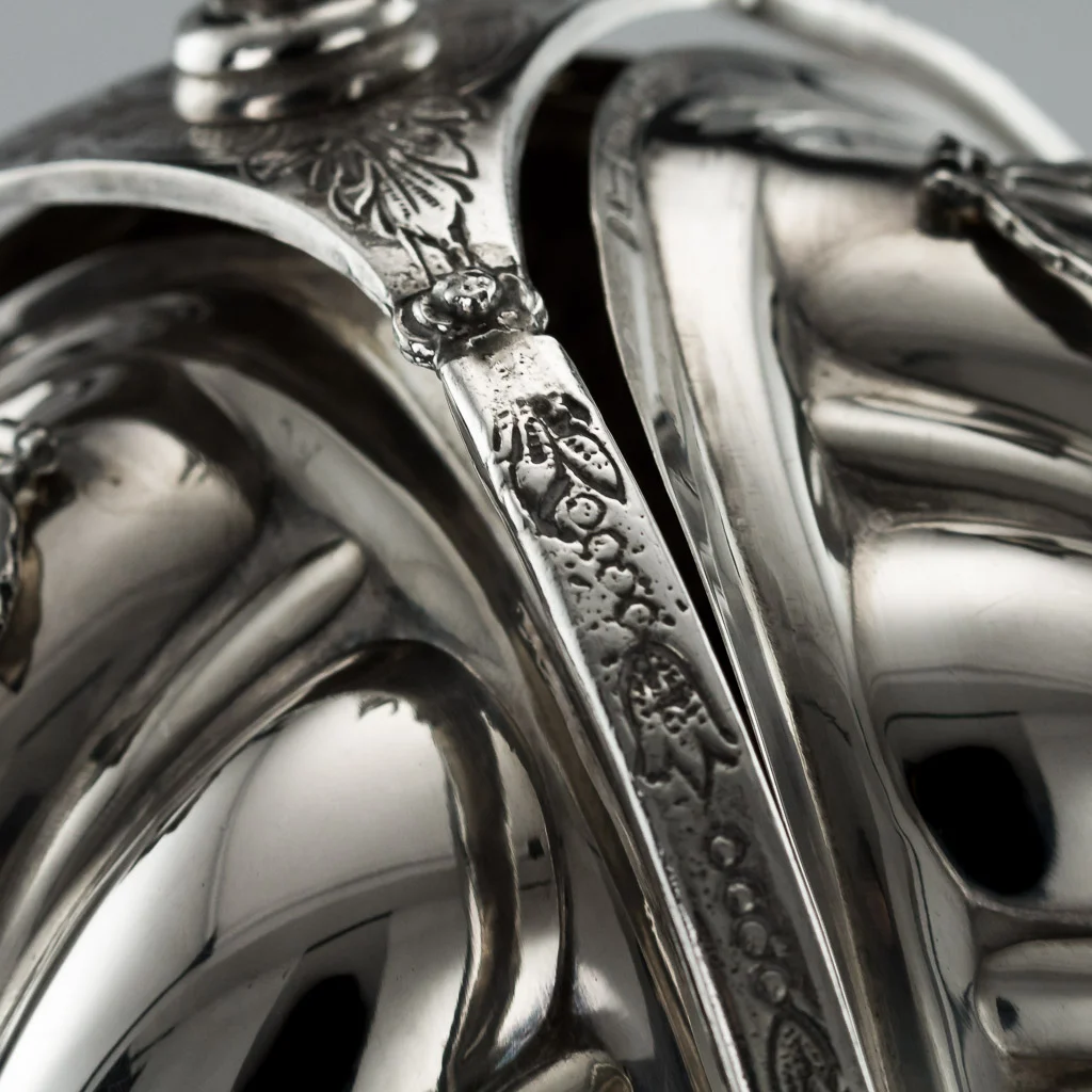 PUSHKIN ANTIQUES 2 - STUNNING 20thC ITALIAN SOLID SILVER 925 BISCUIT BOX, CASSETTI c.1970 - 09.jpg