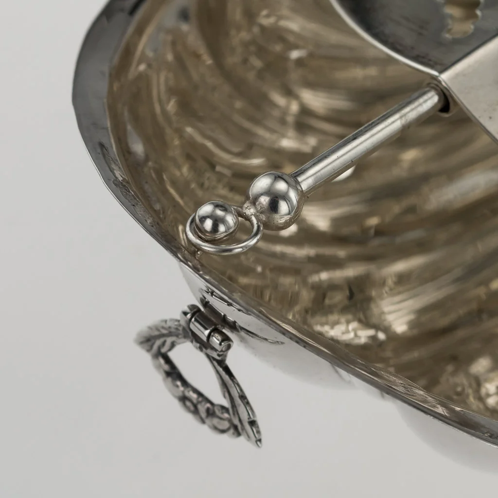 PUSHKIN ANTIQUES 2 - STUNNING 20thC ITALIAN SOLID SILVER 925 BISCUIT BOX, CASSETTI c.1970 - 17.jpg