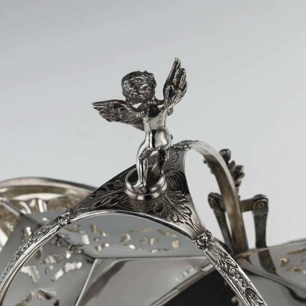 PUSHKIN ANTIQUES 2 - STUNNING 20thC ITALIAN SOLID SILVER 925 BISCUIT BOX, CASSETTI c.1970 - 19.jpg