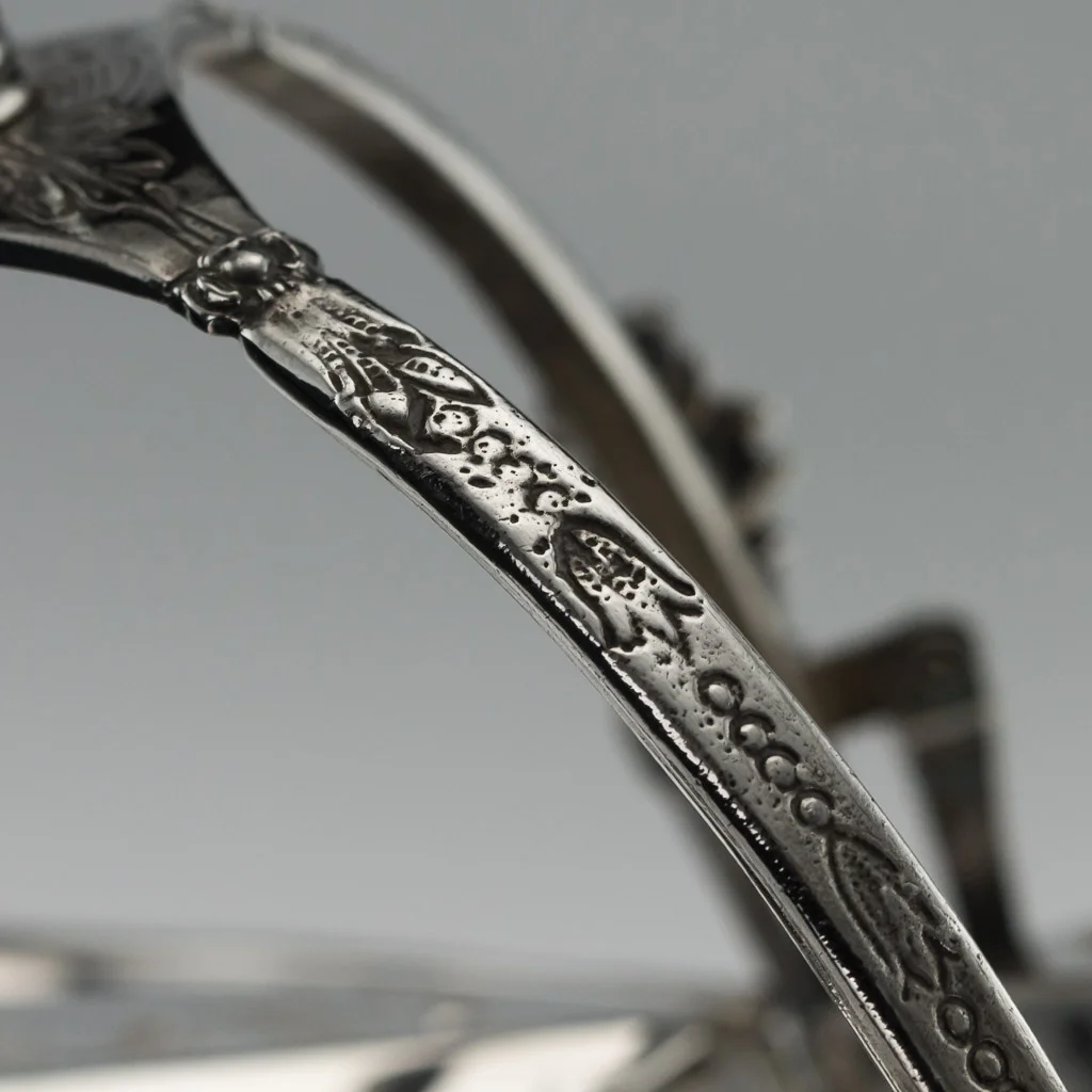 PUSHKIN ANTIQUES 2 - STUNNING 20thC ITALIAN SOLID SILVER 925 BISCUIT BOX, CASSETTI c.1970 - 20.jpg