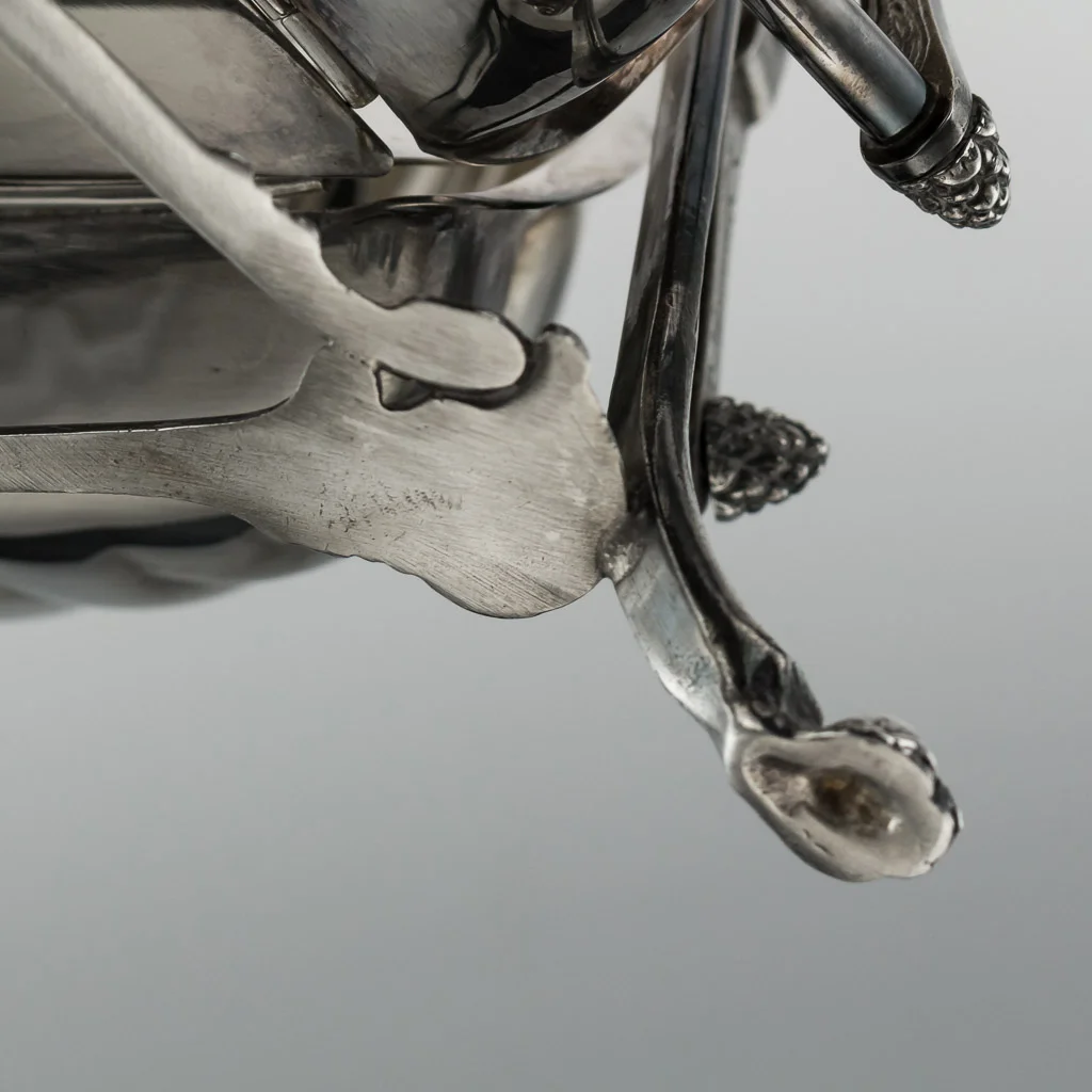 PUSHKIN ANTIQUES 2 - STUNNING 20thC ITALIAN SOLID SILVER 925 BISCUIT BOX, CASSETTI c.1970 - 21.jpg