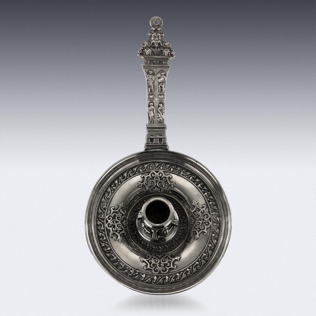 PUSHKIN ANTIQUES 2 - ANTIQUE 19thC RARE VICTORIAN SOLID SILVER CHAMBERSTICK, EDWARD FARRELL c.1846 - 02.jpg