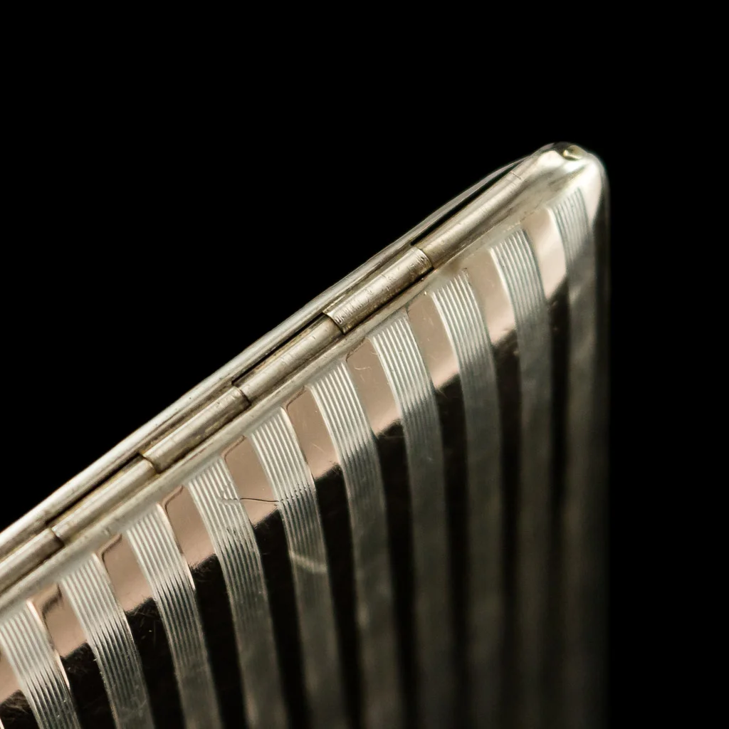 PUSHKIN ANTIQUES - ANTIQUE 20thC CARTIER ART DECO 14K GOLD & SOLID SILVER CIGARETTE CASE c.1920 - 12.jpg