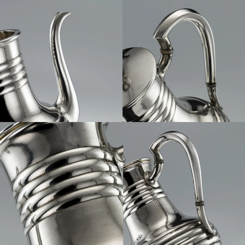 PUSHKIN ANTIQUES - ANTIQUE 19thC IMPERIAL RUSSIAN SOLID SILVER TEA SERVICE, SAZIKOV c.1866 - 09.jpg