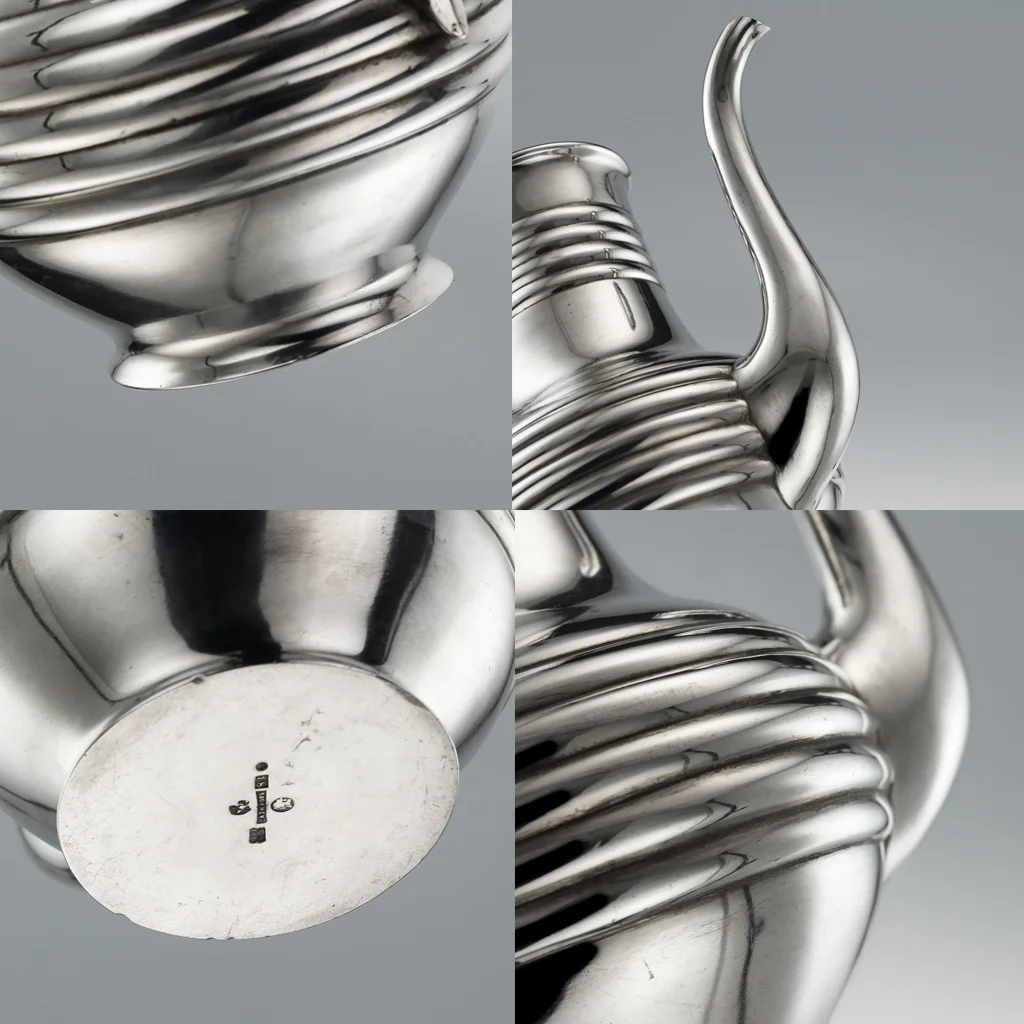 PUSHKIN ANTIQUES - ANTIQUE 19thC IMPERIAL RUSSIAN SOLID SILVER TEA SERVICE, SAZIKOV c.1866 - 10.jpg