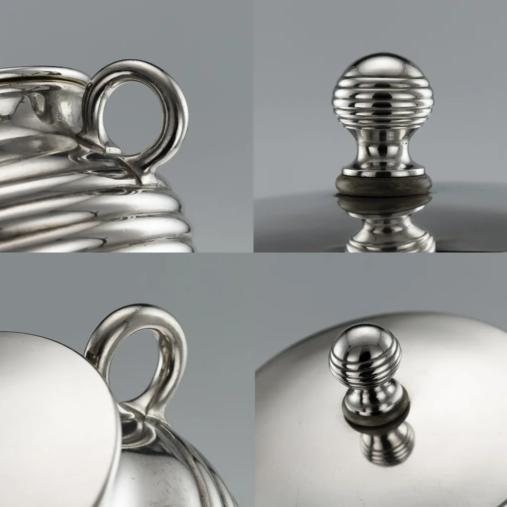 PUSHKIN ANTIQUES - ANTIQUE 19thC IMPERIAL RUSSIAN SOLID SILVER TEA SERVICE, SAZIKOV c.1866 - 13.jpg