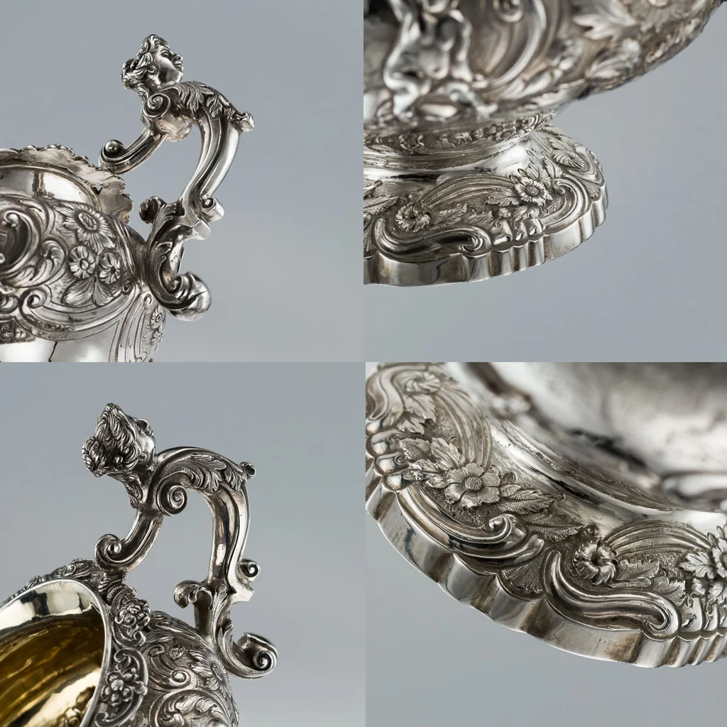PUSHKIN ANTIQUES LONDON - ANTIQUE 19thC GEORGIAN SOLID SILVER TEA SET & COFFEE SET, JOSEPH ANGELL c.1822 - 19.jpg