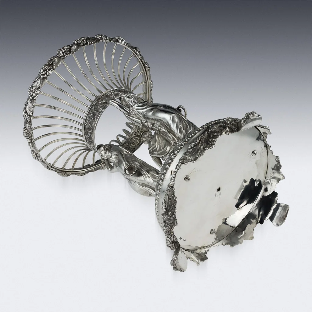 PUSHKIN ANTIQUES LONDON - ANTIQUE 19THC GEORGIAN SOLID SILVER FIGURAL CENTERPIECE, BENJAMIN SMITH C.1820 - 06.jpg