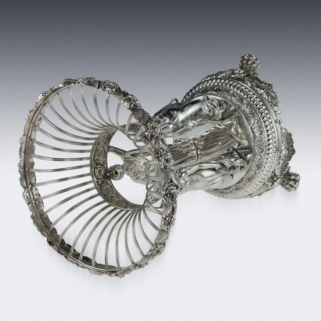 PUSHKIN ANTIQUES LONDON - ANTIQUE 19THC GEORGIAN SOLID SILVER FIGURAL CENTERPIECE, BENJAMIN SMITH C.1820 - 07.jpg