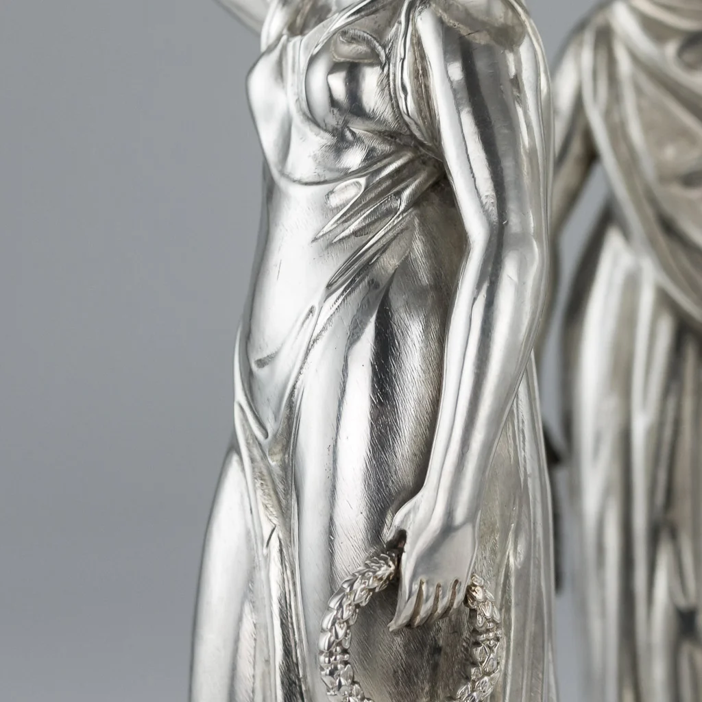 PUSHKIN ANTIQUES LONDON - ANTIQUE 19THC GEORGIAN SOLID SILVER FIGURAL CENTERPIECE, BENJAMIN SMITH C.1820 - 16.jpg