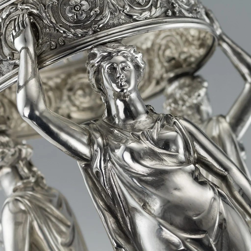 PUSHKIN ANTIQUES LONDON - ANTIQUE 19THC GEORGIAN SOLID SILVER FIGURAL CENTERPIECE, BENJAMIN SMITH C.1820 - 20.jpg