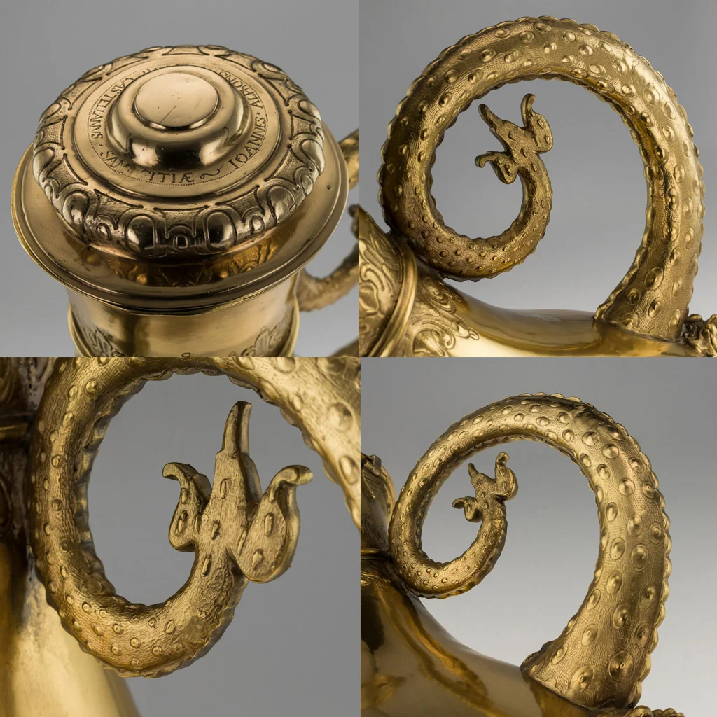 PUSHKIN ANTIQUES LONDON - ANTIQUE 19thC VICTORIAN ELKINGTON ELECTROTYPE MONUMENTAL KREMLIN JUG c.1880 - 07.jpg