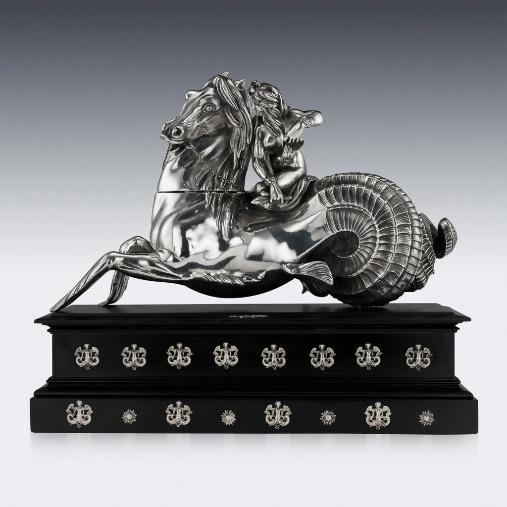 PUSHKIN ANTIQUES LONDON - ANTIQUE 19thC ITALIAN SOLID SILVER STATUES OF POSEIDON & AMPHITRITE, ROME c.1800 - 03.jpg