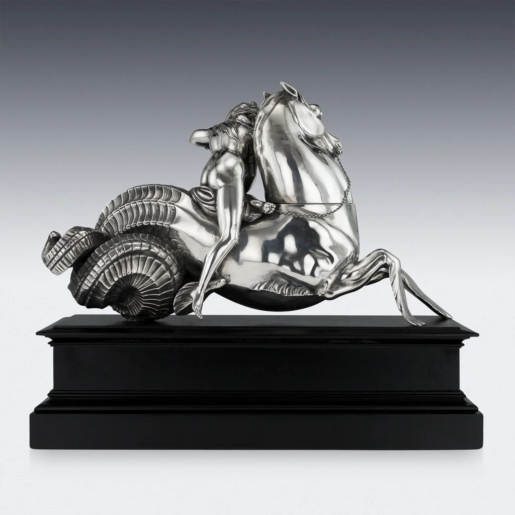 PUSHKIN ANTIQUES LONDON - ANTIQUE 19thC ITALIAN SOLID SILVER STATUES OF POSEIDON & AMPHITRITE, ROME c.1800 - 05.jpg