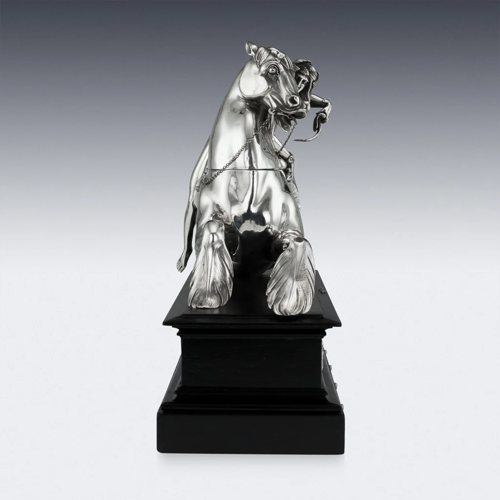 PUSHKIN ANTIQUES LONDON - ANTIQUE 19thC ITALIAN SOLID SILVER STATUES OF POSEIDON & AMPHITRITE, ROME c.1800 - 06.jpg