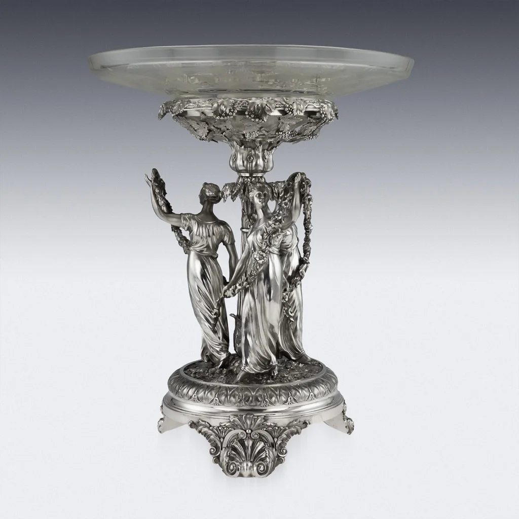 ANTIQUE 19thC GEORGIAN SOLID SILVER FIGURAL CENTERPIECE, BENJAMIN SMITH c.1822 - 03.jpg