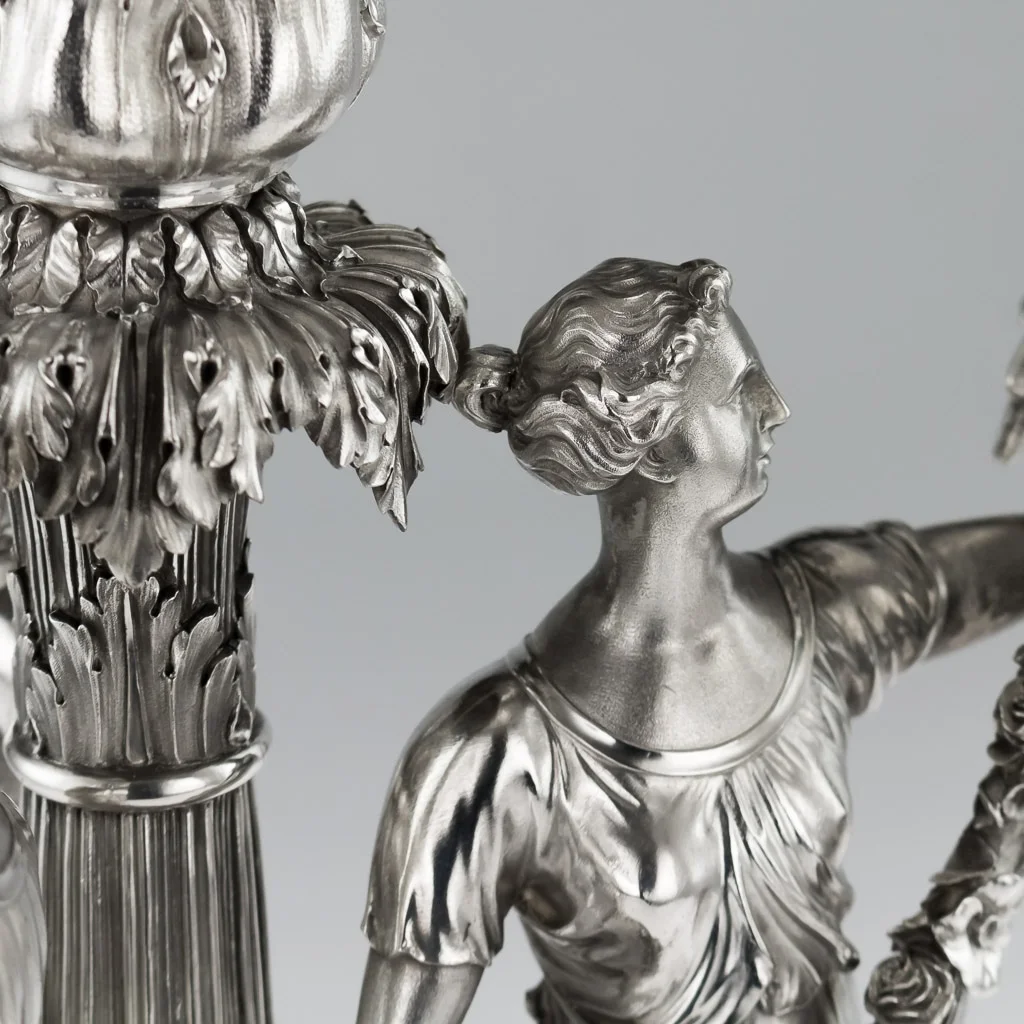 ANTIQUE 19thC GEORGIAN SOLID SILVER FIGURAL CENTERPIECE, BENJAMIN SMITH c.1822 - 07.jpg