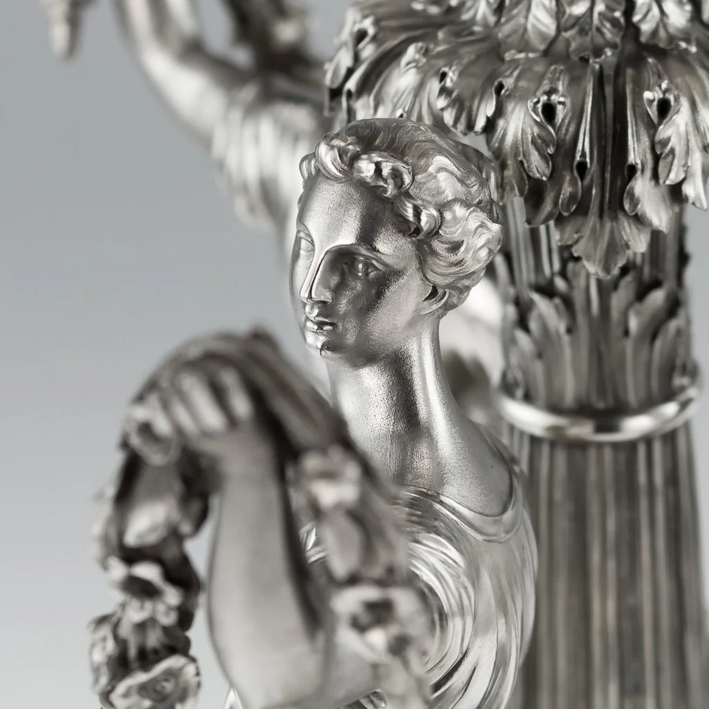 ANTIQUE 19thC GEORGIAN SOLID SILVER FIGURAL CENTERPIECE, BENJAMIN SMITH c.1822 - 08.jpg