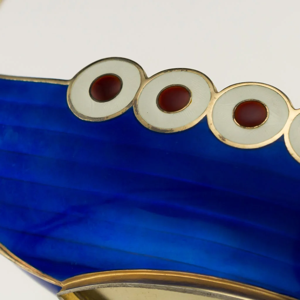 ANTIQUE 20thC NORWEGIAN SOLID SILVER & ENAMEL VIKING BOAT, JACOB TOSTRUP c.1900 - 09.jpg