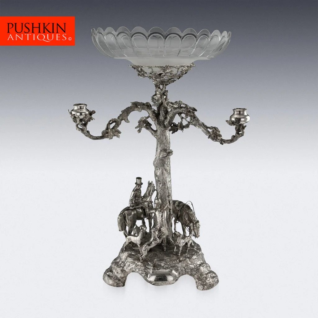 Pushkin Antiques ANTIQUE 19THC VICTORIAN SOLID SILVER CANDELABRUM CENTERPIECE, R HENNELL C.1873 - 01.jpg