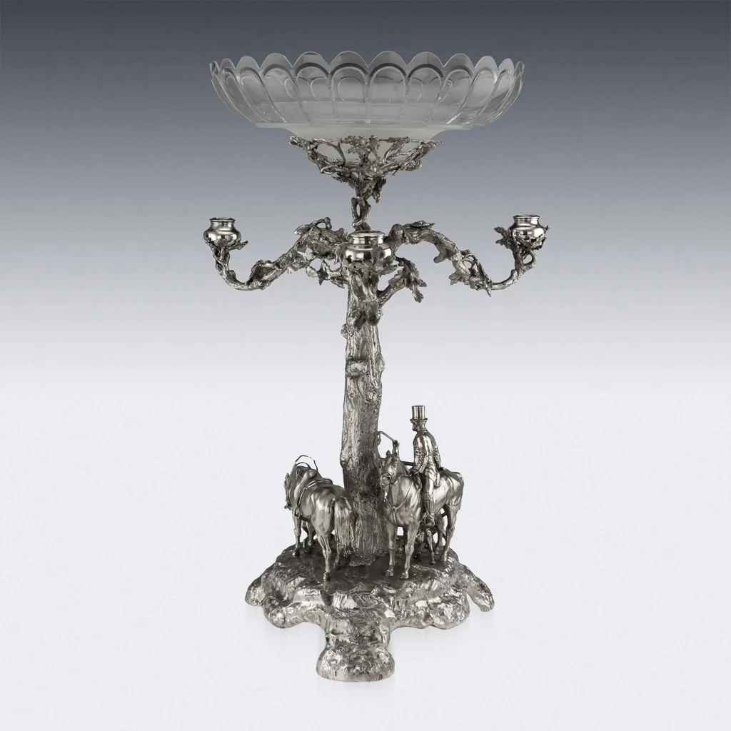 Pushkin Antiques ANTIQUE 19THC VICTORIAN SOLID SILVER CANDELABRUM CENTERPIECE, R HENNELL C.1873 - 03.jpg