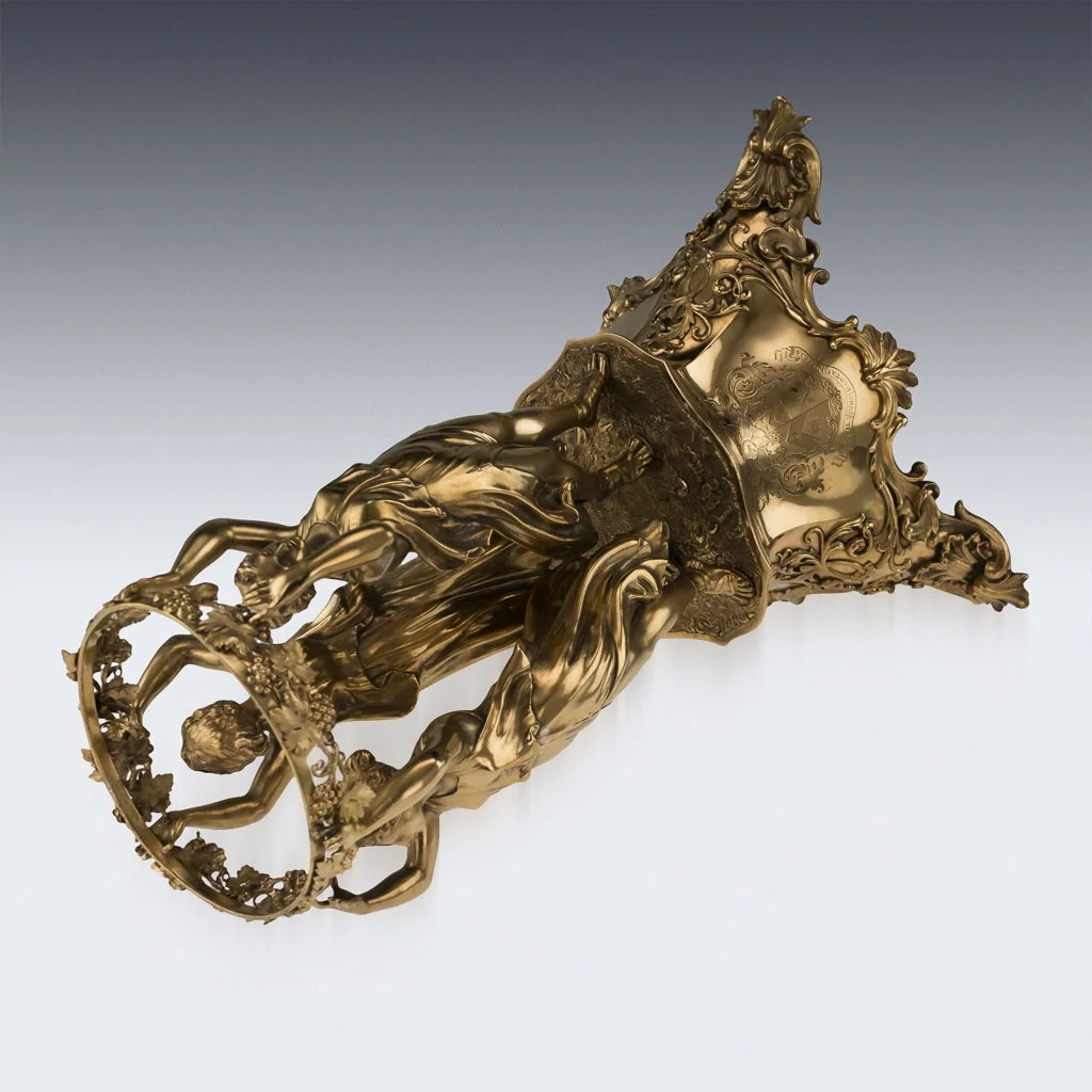 Pushkin Antiques - ANTIQUE 19THC VICTORIAN SOLID SILVER GILT MONUMENTAL FIGURAL CENTREPIECE C.1837 - 06.jpg