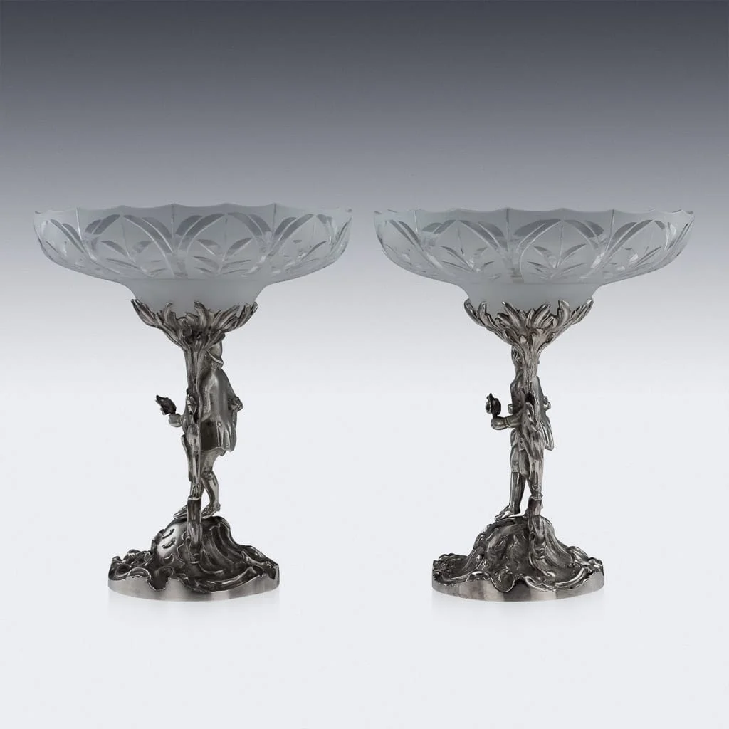 ANTIQUE 19thC VICTORIAN SOLID SILVER PAIR OF FIGURAL COMPORTS, C & G FOX c.1852 - 3.jpg